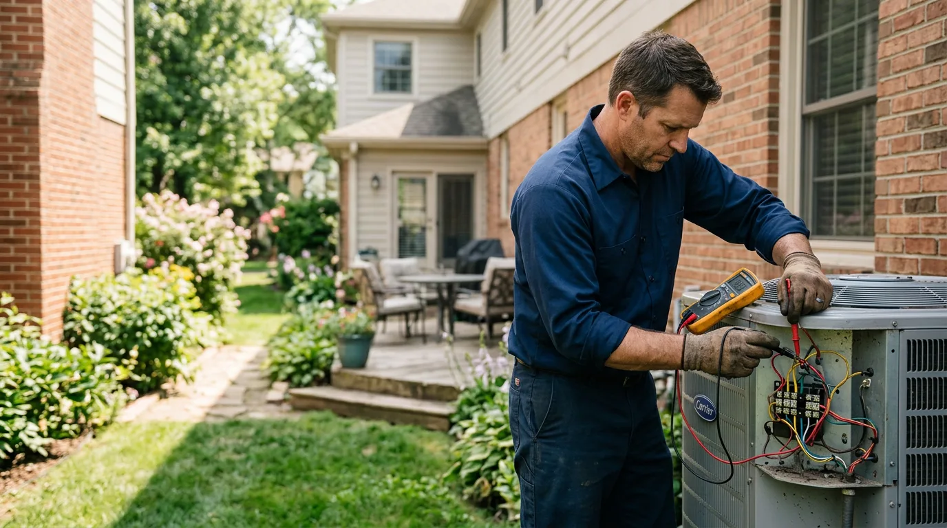 HVAC technician working near Frostburg, MD